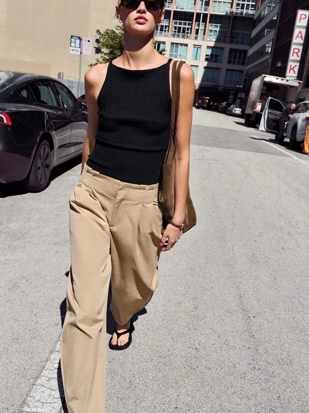 Zara Brown Cargo Jogger Pants Size Medium NWT